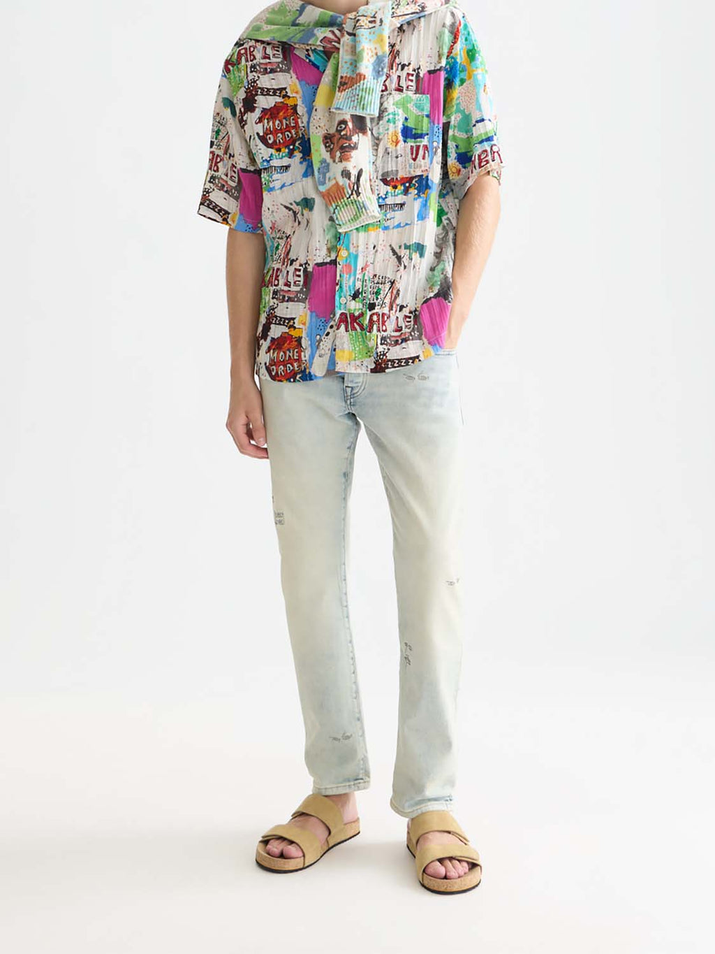 Basquiat Printed Short Sleeved Shirt - Collector Store Sydney