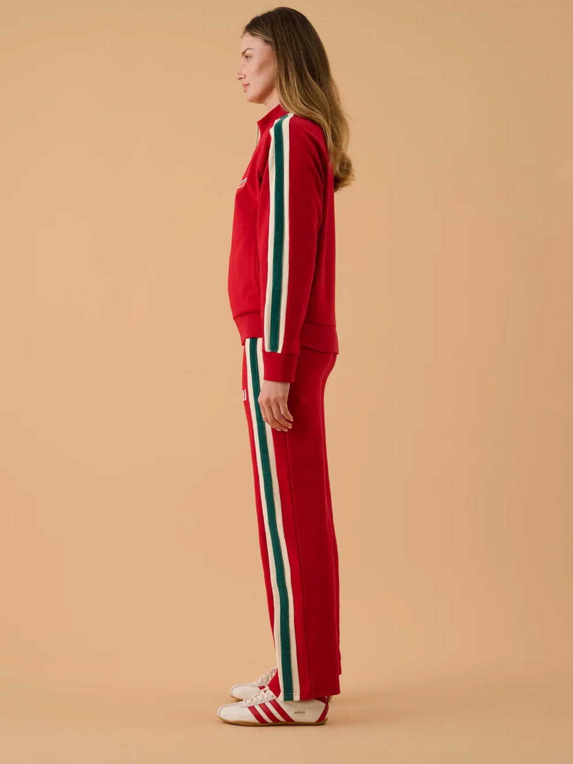 Araminta James - AJ Single Stripe Trackpant - Tango Red