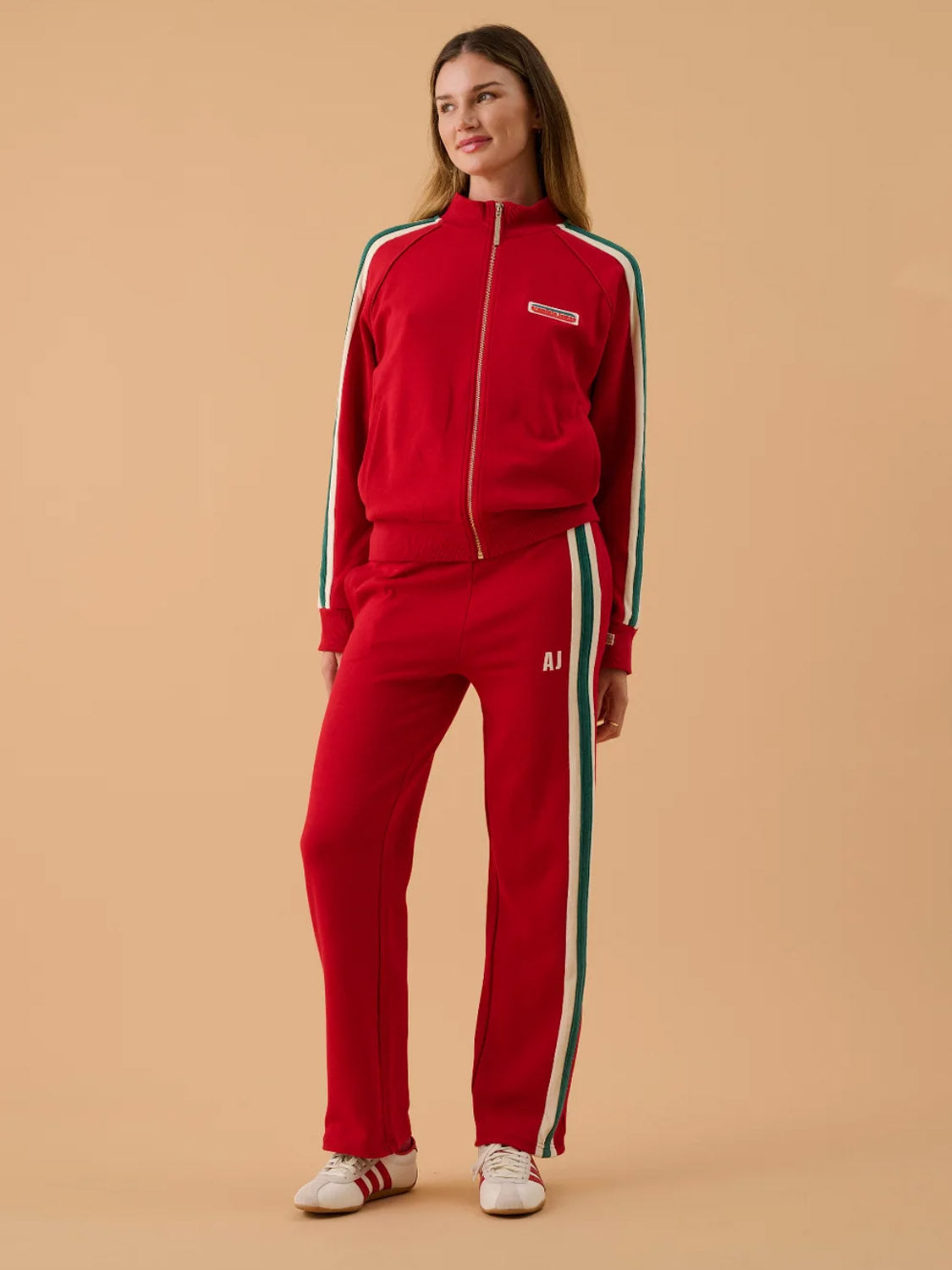 Araminta James - AJ Single Stripe Trackpant - Tango Red