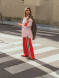 Araminta James - AJ Single Stripe Trackpant - Tango Red