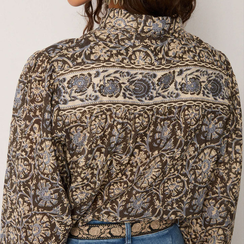 Maison Hotel : AMRIT BLOUSE - Blue Orchid - Collector Store Sydney