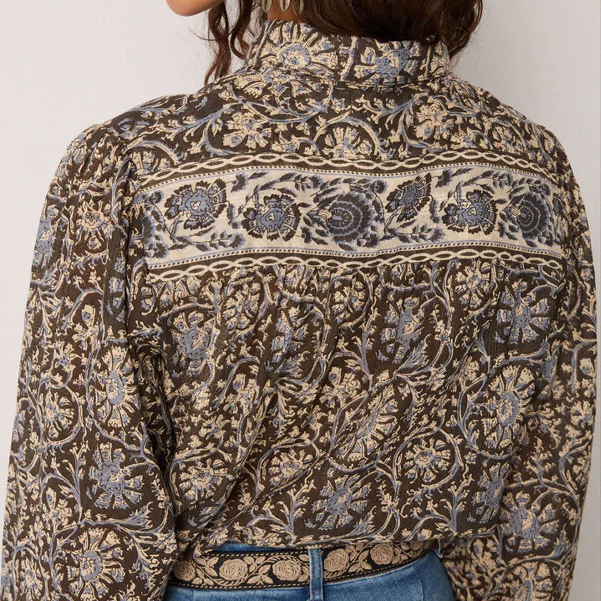 Maison Hotel : AMRIT BLOUSE - Blue Orchid - Collector Store Sydney