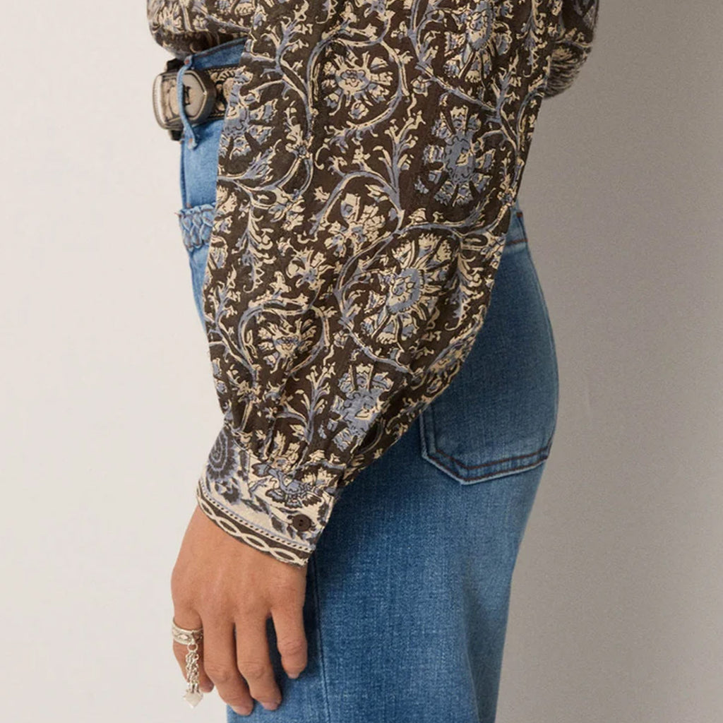 Maison Hotel : AMRIT BLOUSE - Blue Orchid - Collector Store Sydney