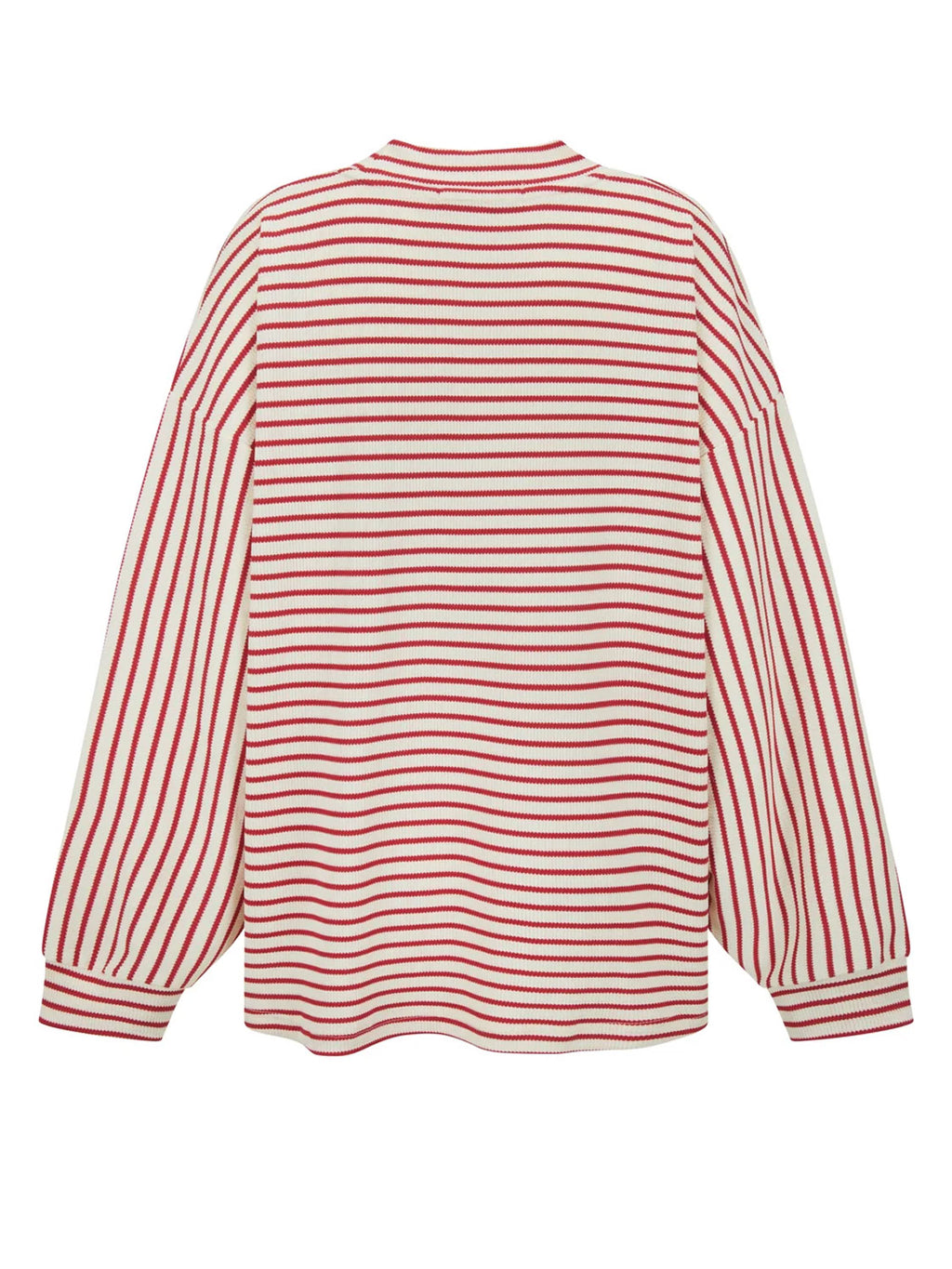 Araminta James - AMJ Waffle Long Sleeve Top - Red Alert