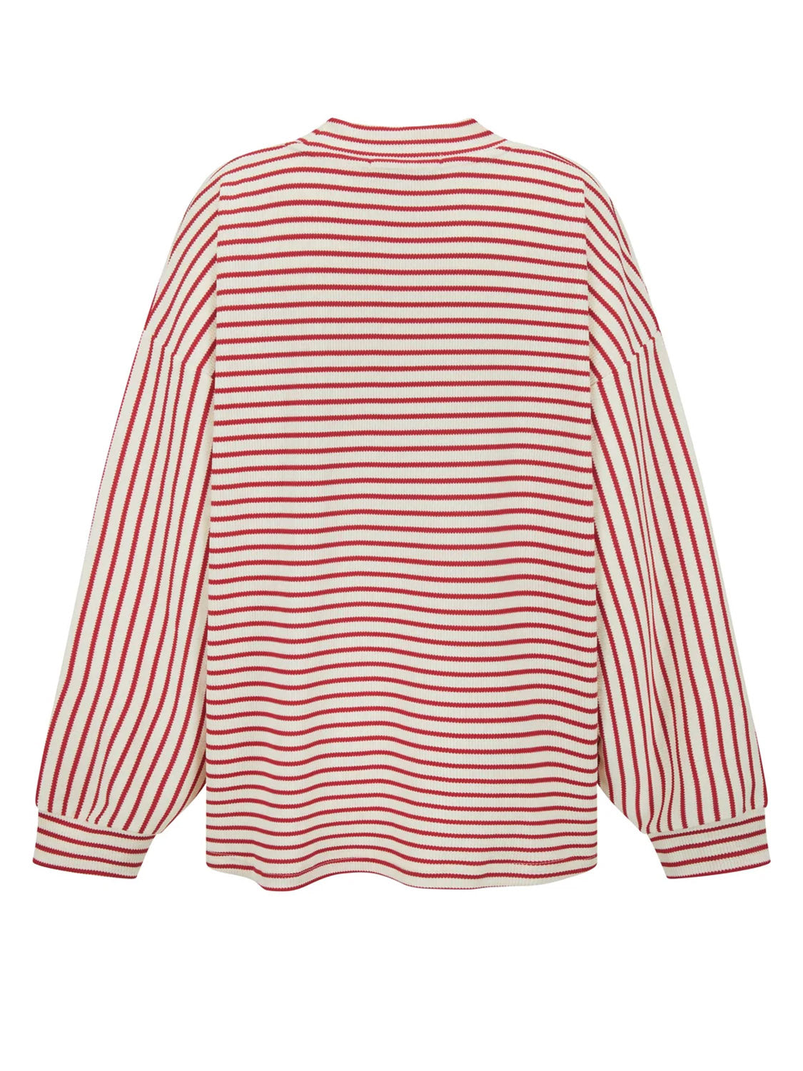 Araminta James - AMJ Waffle Long Sleeve Top - Red Alert