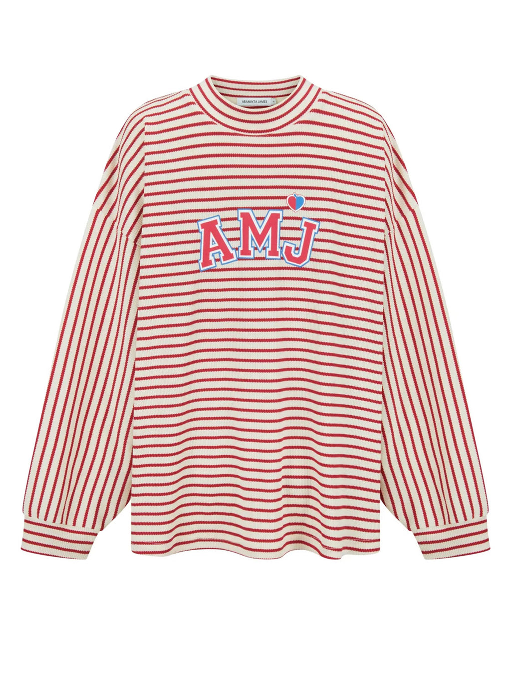 Araminta James - AMJ Waffle Long Sleeve Top - Red Alert