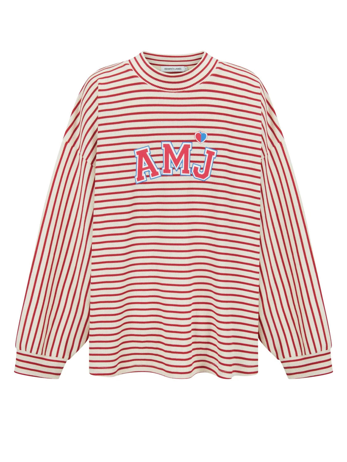 Araminta James - AMJ Waffle Long Sleeve Top - Red Alert