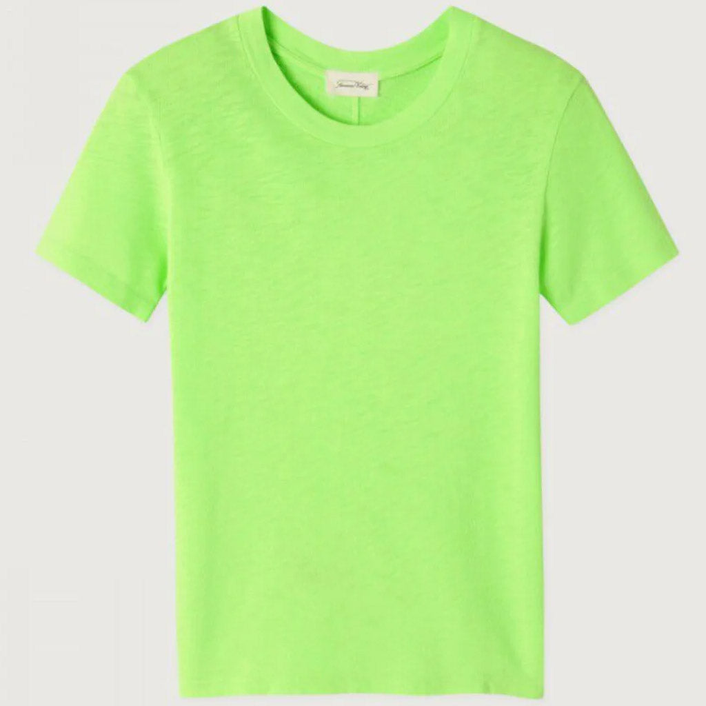 American Vintage Sonoma S/S Round Neck Tee - Fluro Apple - Collector Store Sydney