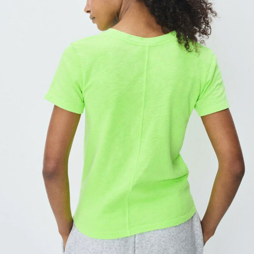 American Vintage Sonoma S/S Round Neck Tee - Fluro Apple - Collector Store Sydney