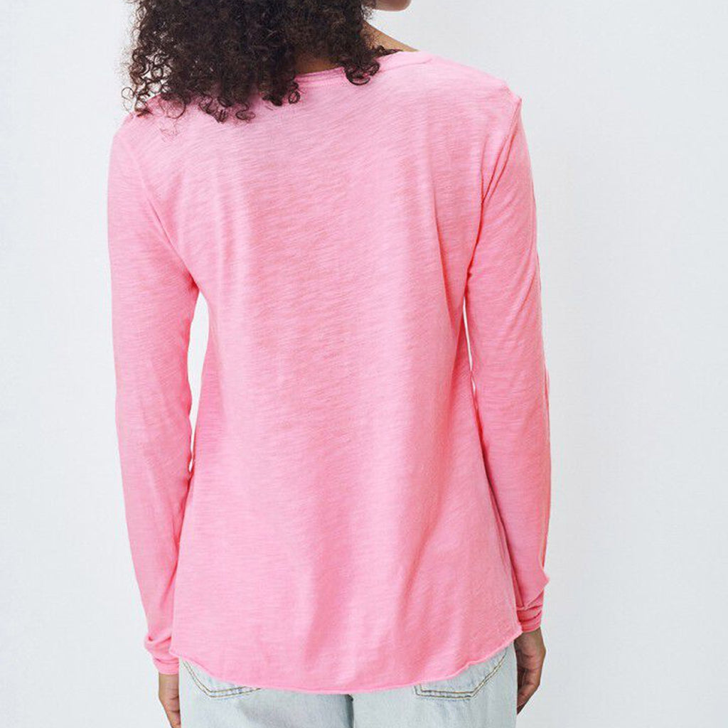 American Vintage Jacksonville V-Neck Long Sleeve Tee - Vintage Kiss - Collector Store Sydney