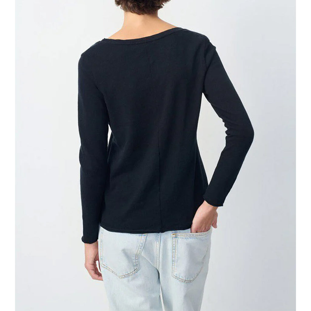 American Vintage L/S V Neck Tee - Sonoma - Black - Collector Store Sydney