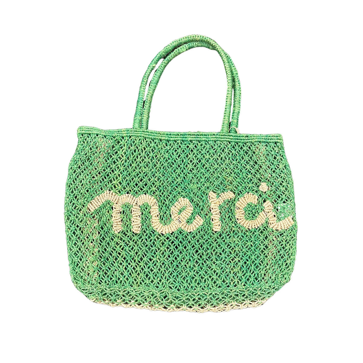 The Jacksons MERCI Jute Bag - Green / Natural - Collector Store Sydney