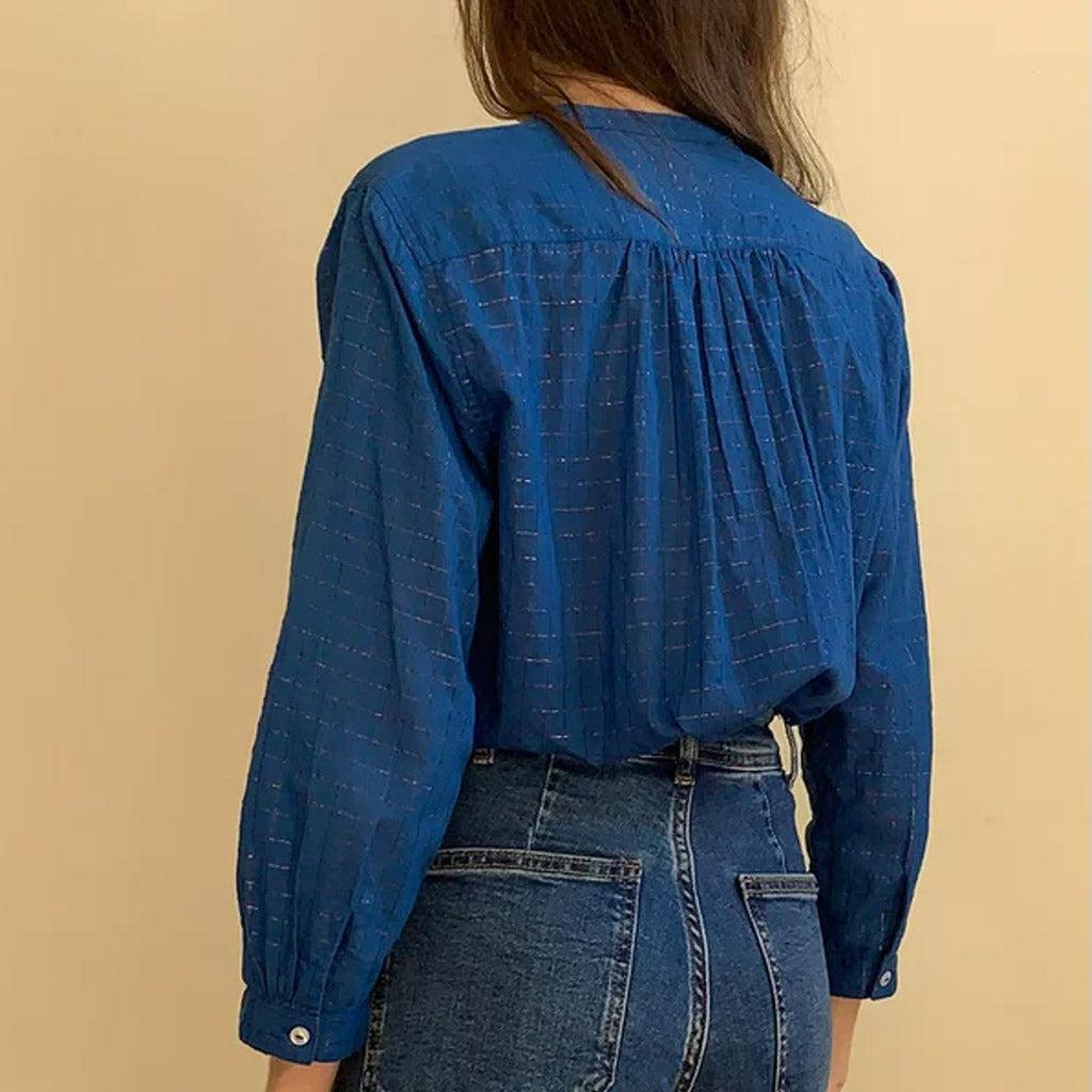 Marie Louise De Monterey - Bella Blouse Blue - Collector Store