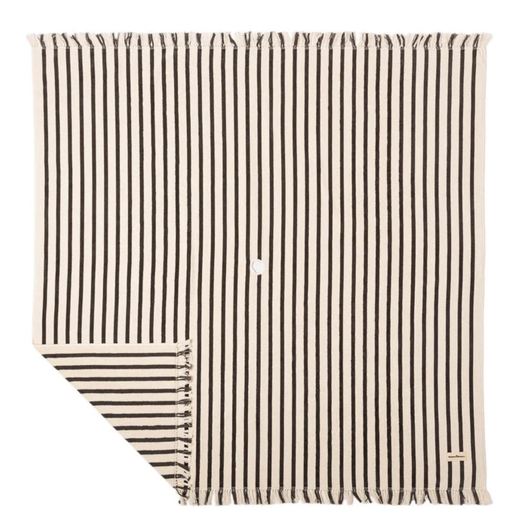 THE BEACH BLANKET - MONACO BLACK STRIPE - Collector Store