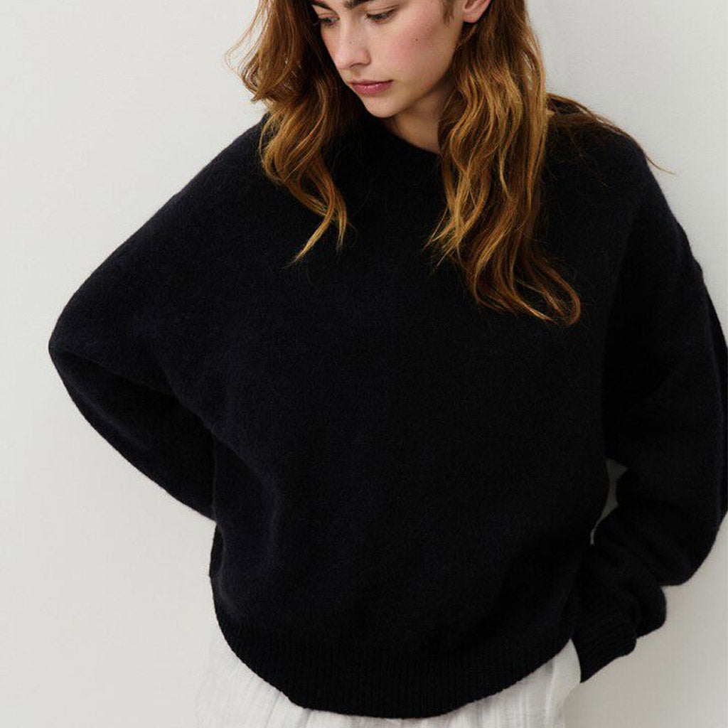 American Vintage Knit Jumper - Vito - Black Noir - Collector Store Sydney