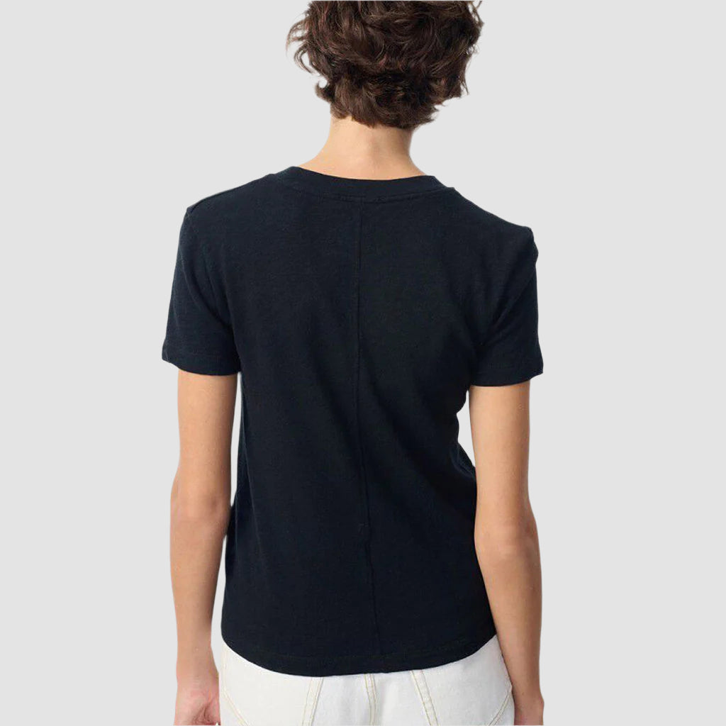 American Vintage Fitted S/S Round Neck Tee - Sonoma -Black - Collector Store Sydney