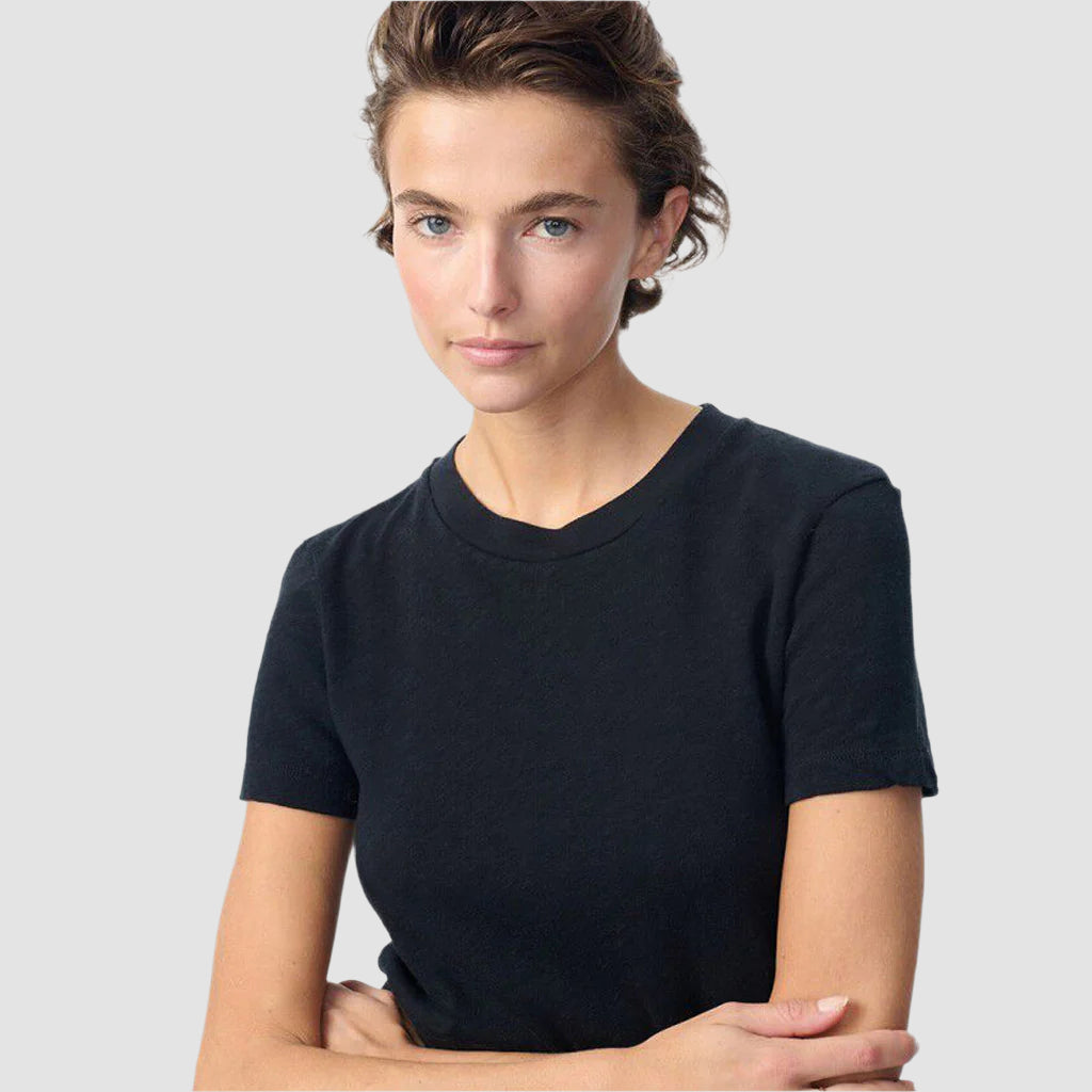 American Vintage Fitted S/S Round Neck Tee - Sonoma -Black - Collector Store Sydney