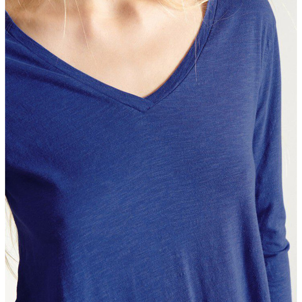 American Vintage Jacksonville V-Neck Long Sleeve Tee - Vintage Cosmic - Collector Store Sydney