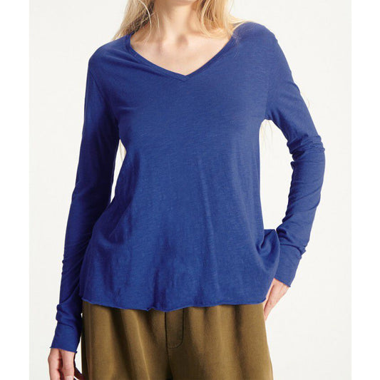 American Vintage Jacksonville V-Neck Long Sleeve Tee - Vintage Cosmic - Collector Store Sydney