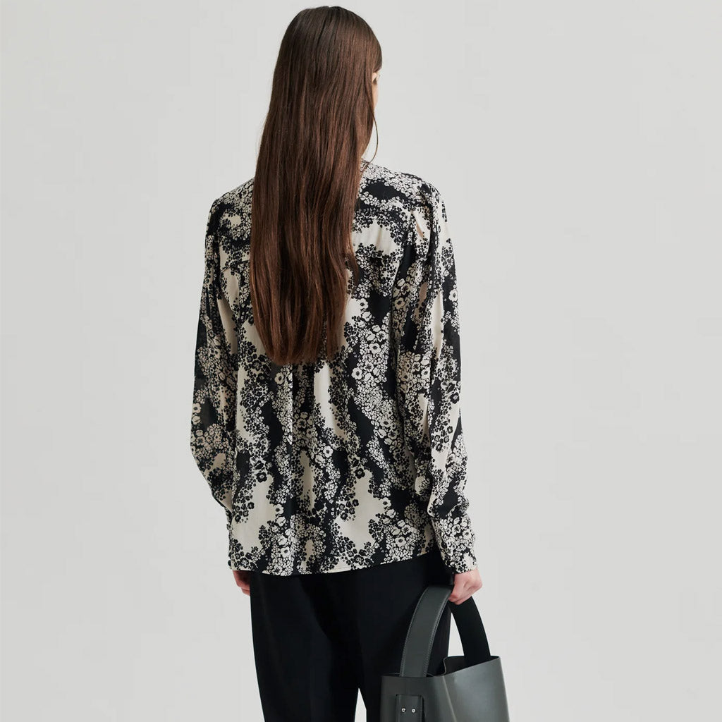 Second Female Blume Shirt Floral Black - Collector Store