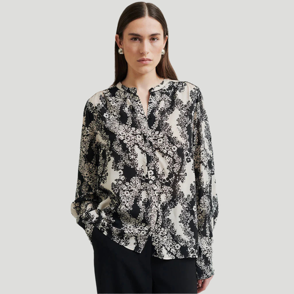 Second Female Blume Shirt Floral Black - Collector Store