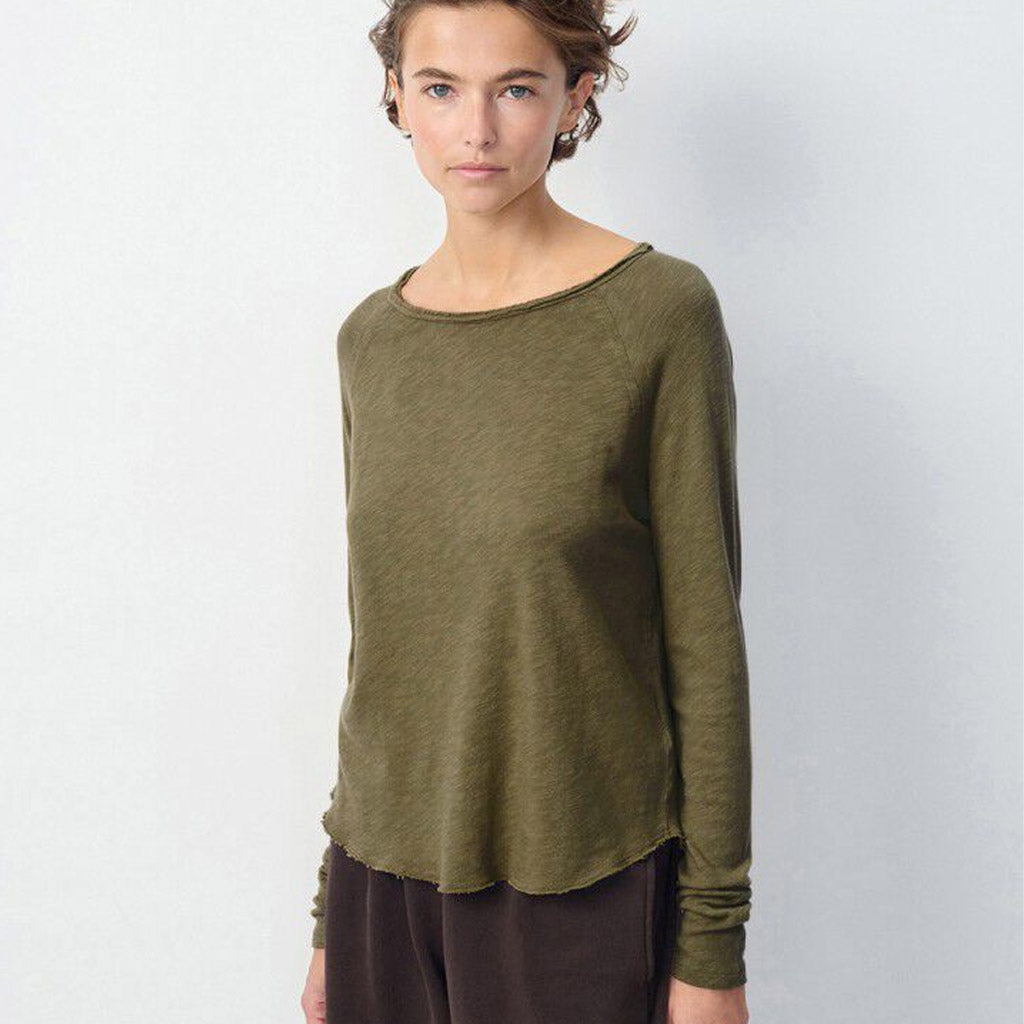 American Vintage Sonoma L/S Round Neck Tee - Vintage Bush - Collector Store Sydney