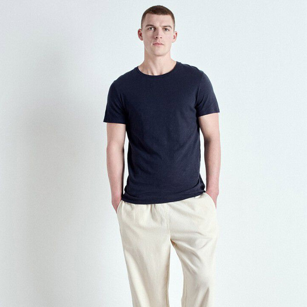 American Vintage - Mens Bysapick Round Neck Tee - Navy - Collector Store Sydney