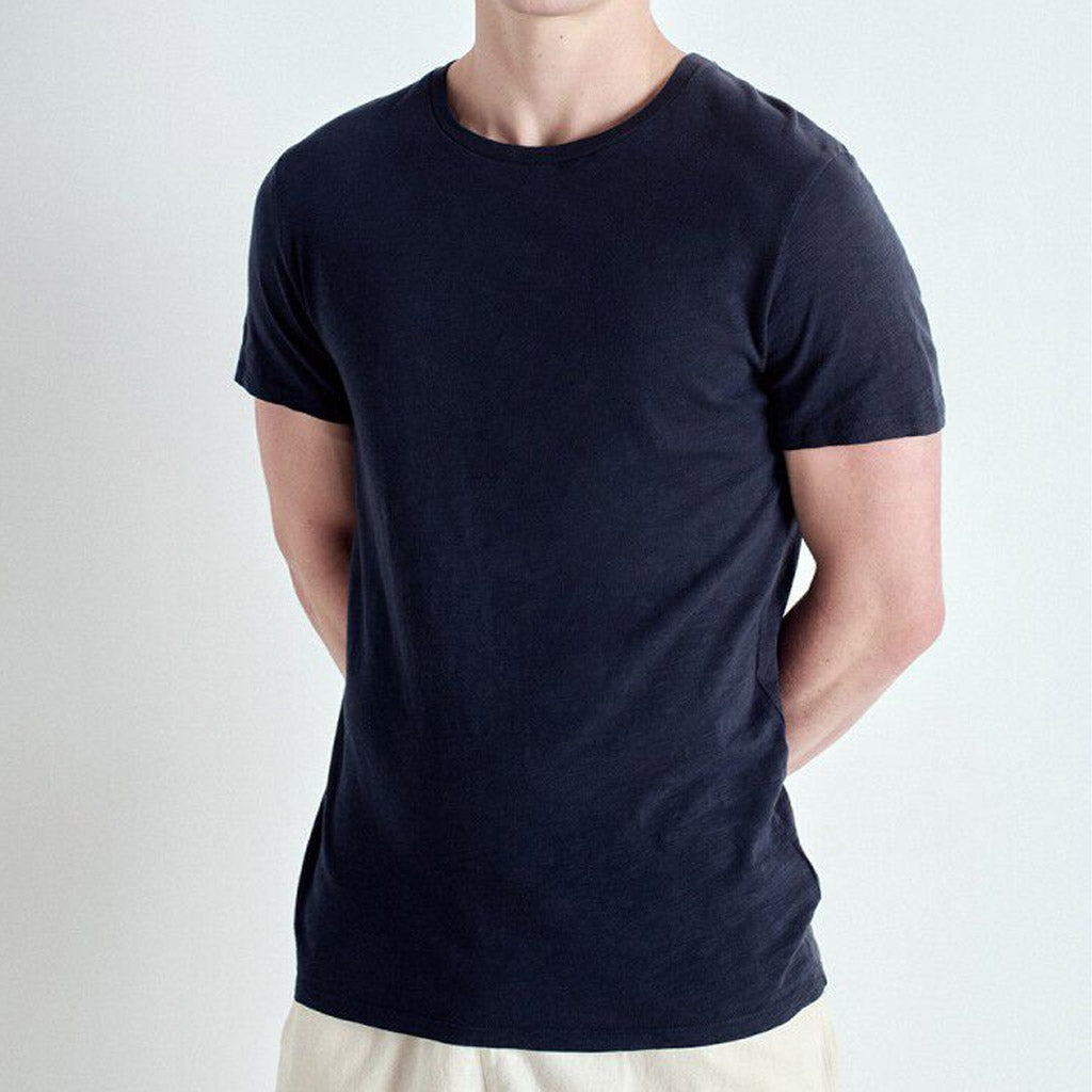 American Vintage - Mens Bysapick Round Neck Tee - Navy - Collector Store Sydney