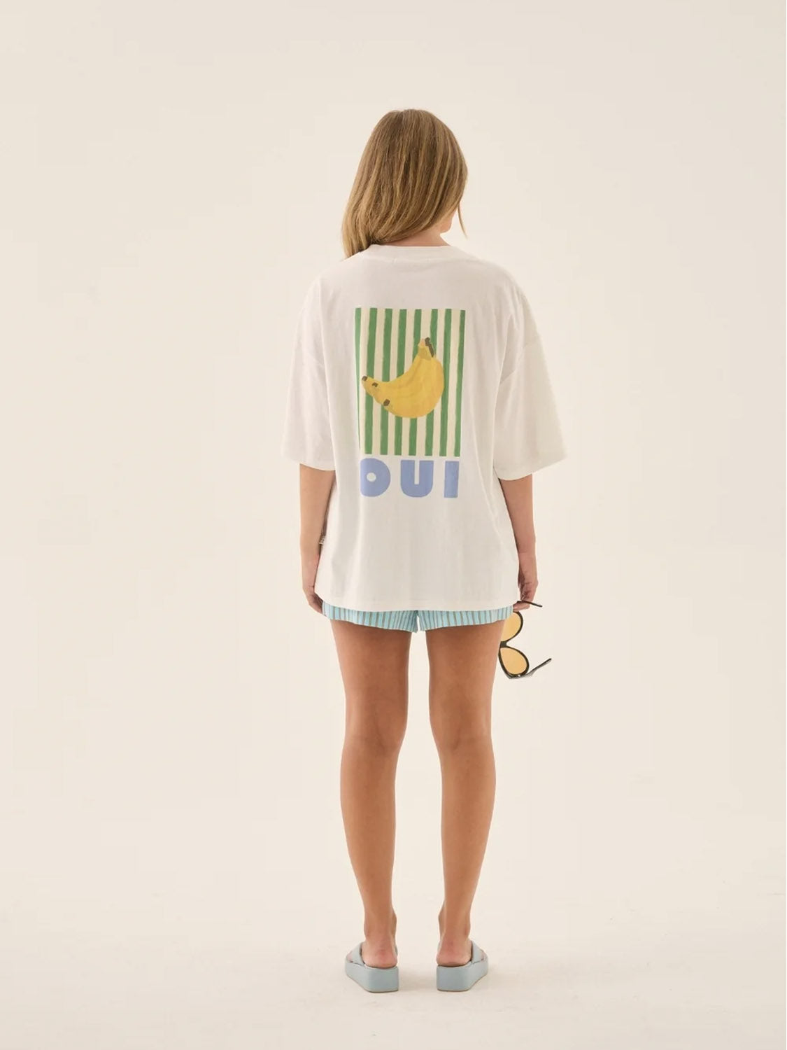 Araminta James - Banana Oversized Tee - Snow
