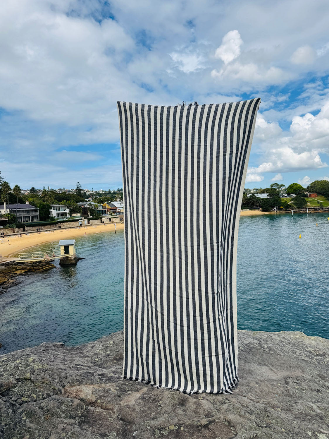 Sundown - Palm Shadow Beach Towel - Collector Store Sydney