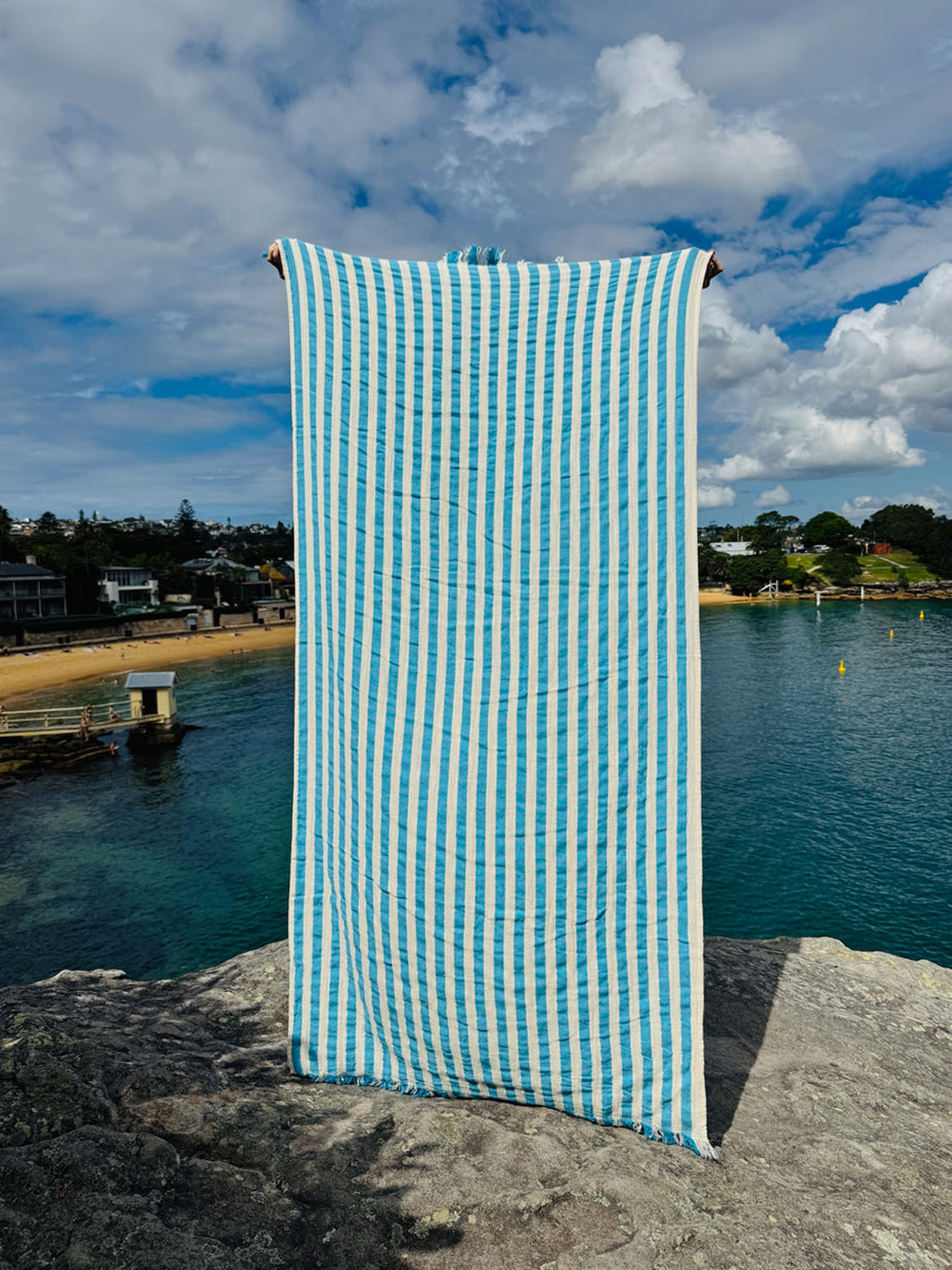 Sundown - Cabana Blue Beach Towel - Collector Store Sydney