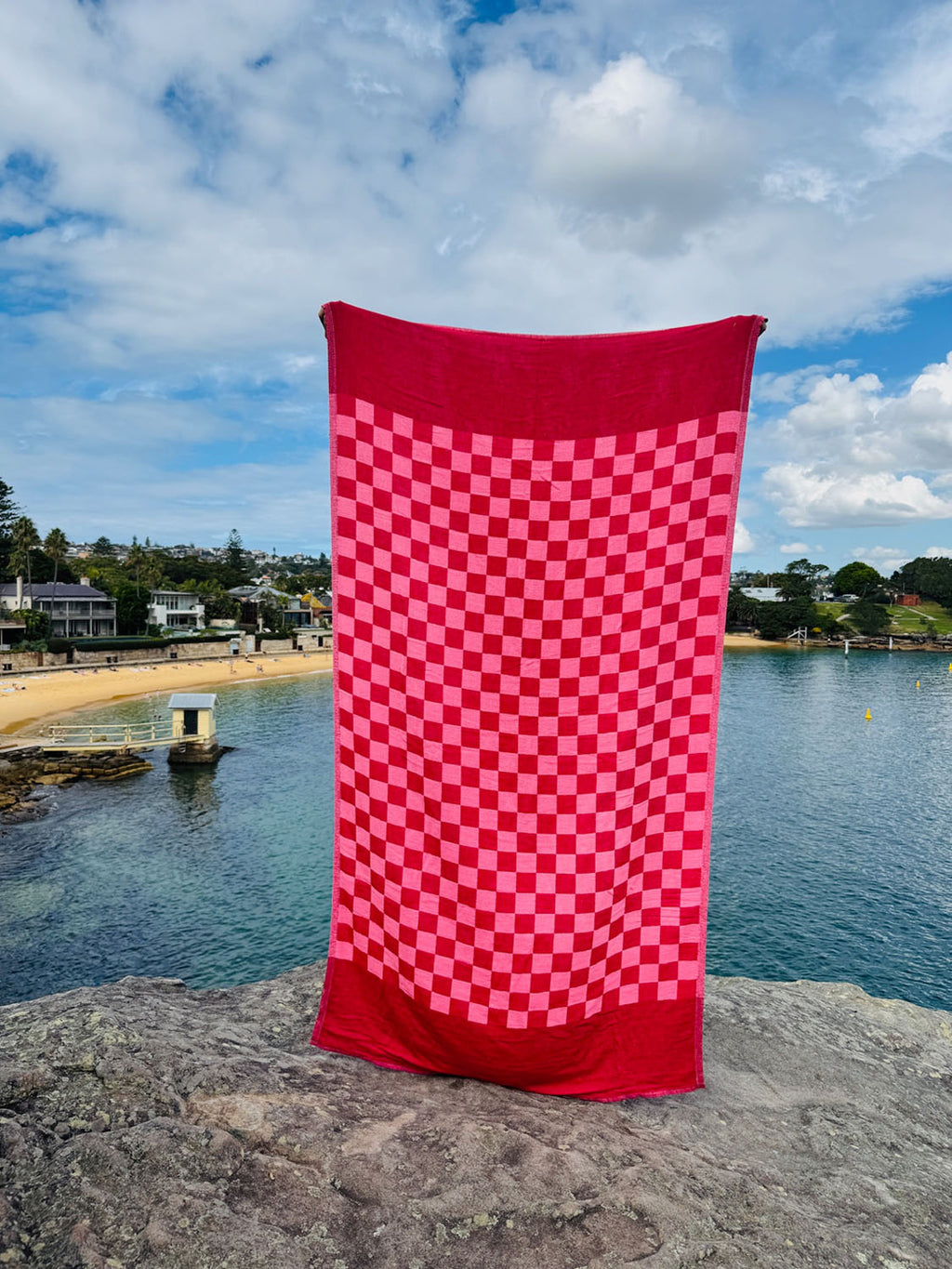 Poolside - Flamingo Flame Beach Towel - Collector Store Sydney