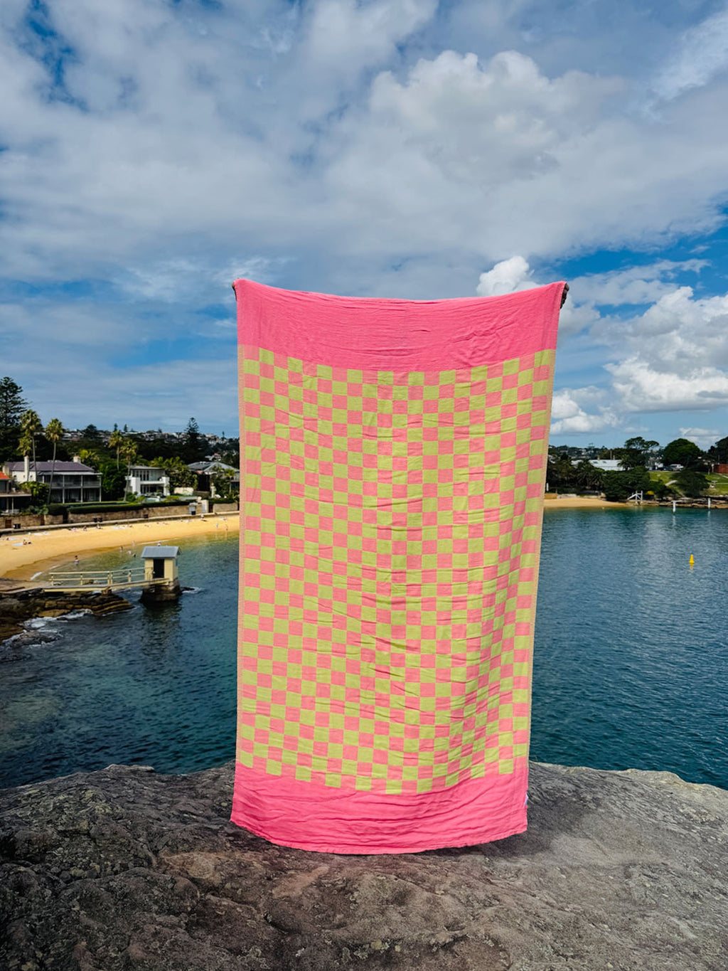 Poolside - Acid Flamingo Beach Towel - Collector Store Sydney