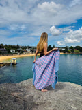 Poolside - Orchid Mauve Beach Towel - Collector Store Sydney