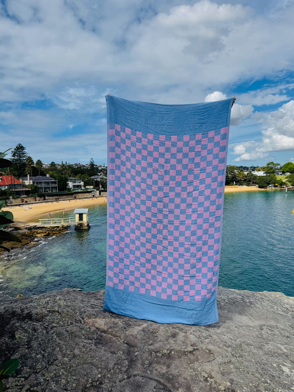 Poolside - Orchid Mauve Beach Towel - Collector Store Sydney
