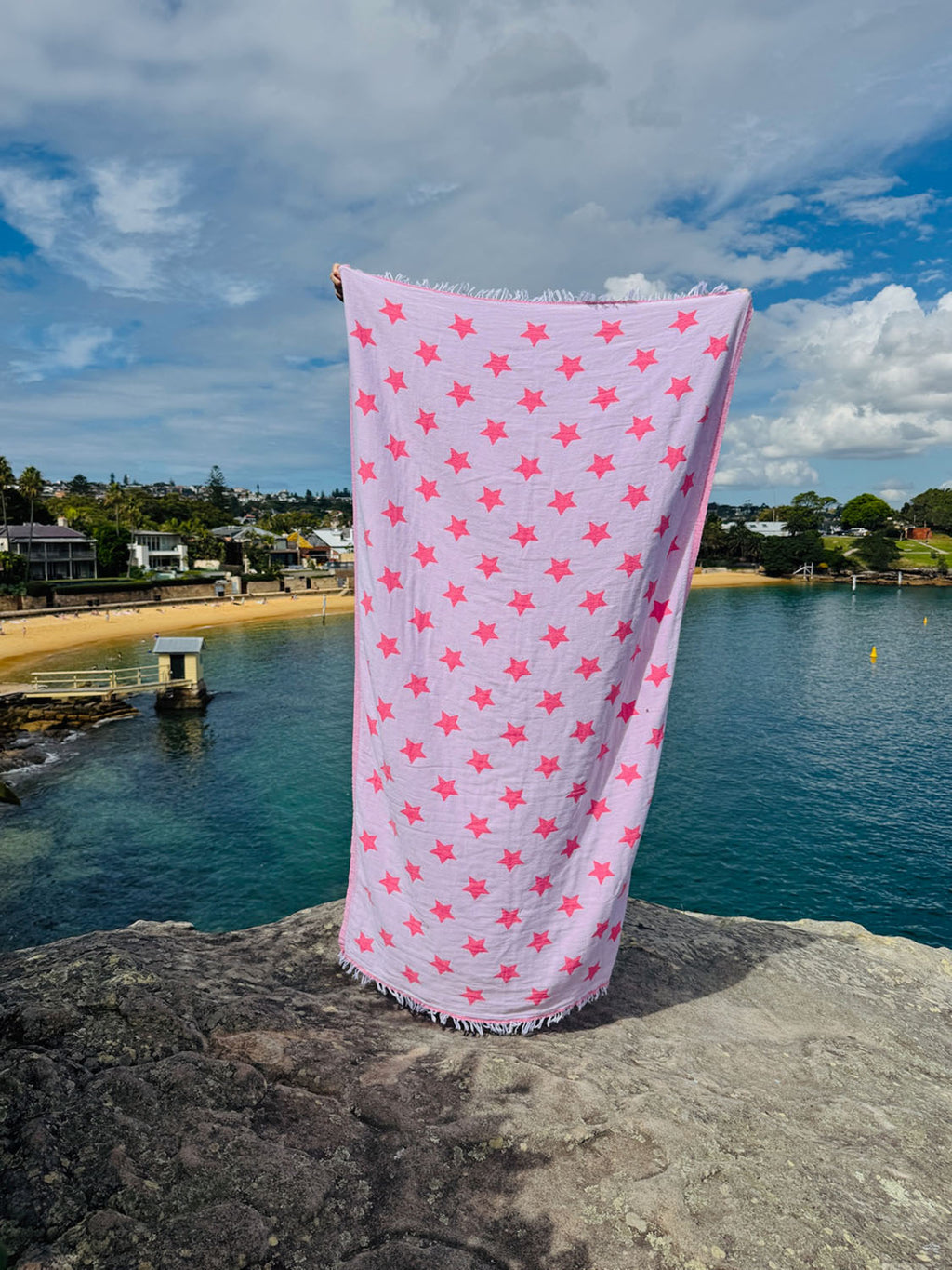 Astro - Flamingo Stars Beach Towel - Collector Store Sydney