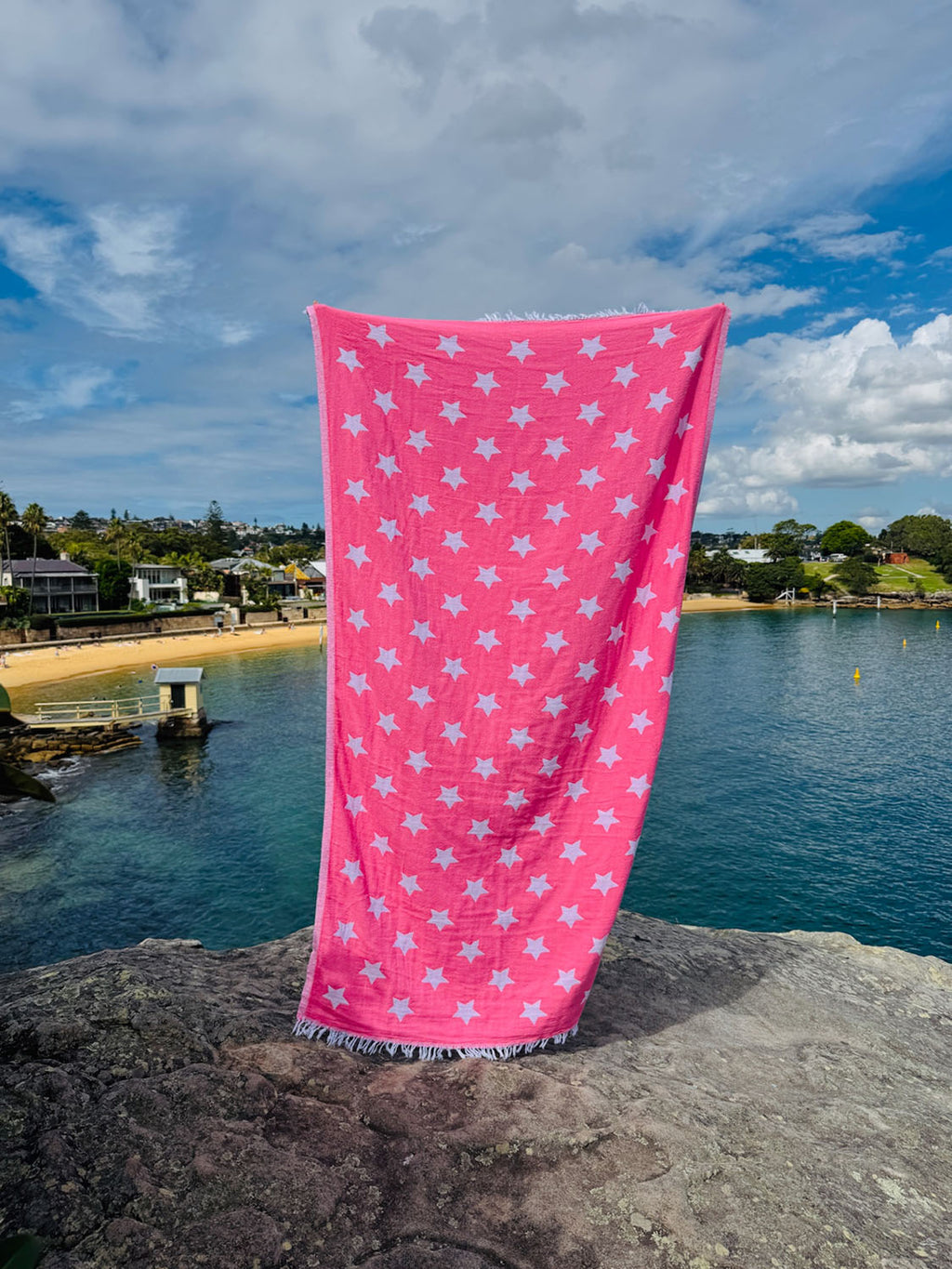 Astro - Flamingo Stars Beach Towel - Collector Store Sydney