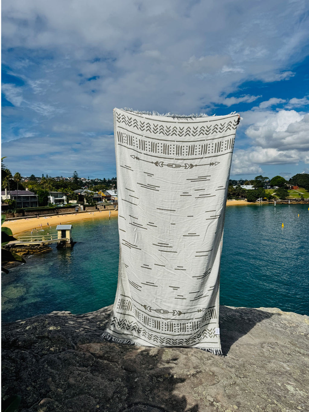Las Palmas - Sage Brush Beach Towel - Collector Store Sydney