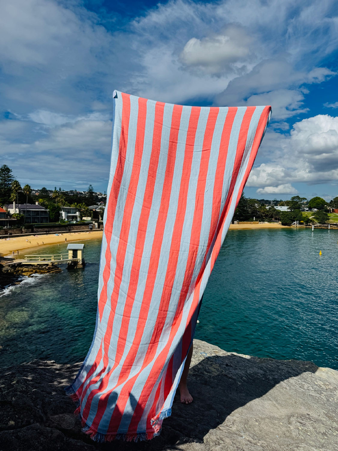 Twin Palms - Pink Sky Beach Towel - Collector Store Sydney
