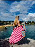 Twin Palms - Flamingo Flame Beach Towel - Collector Store Sydney