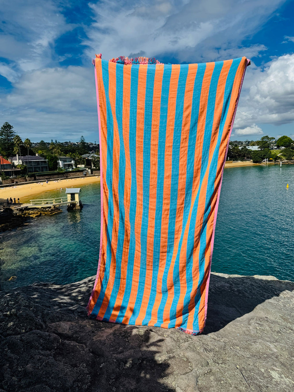 Twin Palms - Flamingo Flame Beach Towel - Collector Store Sydney