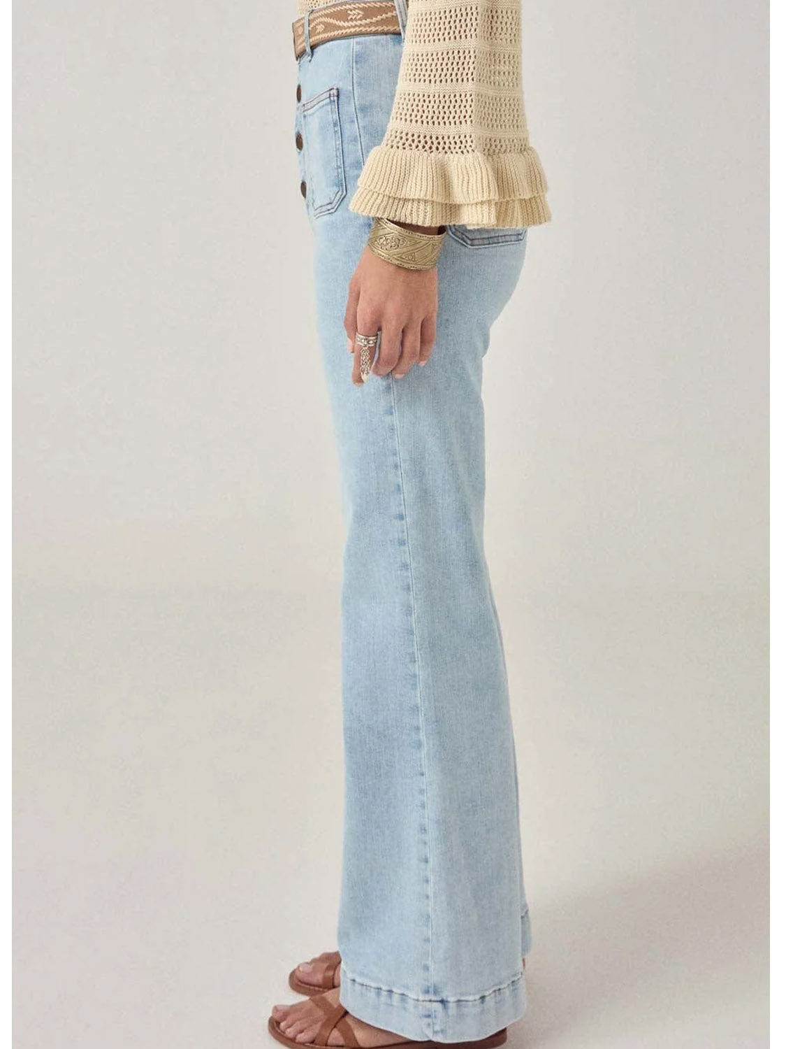 Maison Hotel - Charlie -Beach Blue Denim Pant