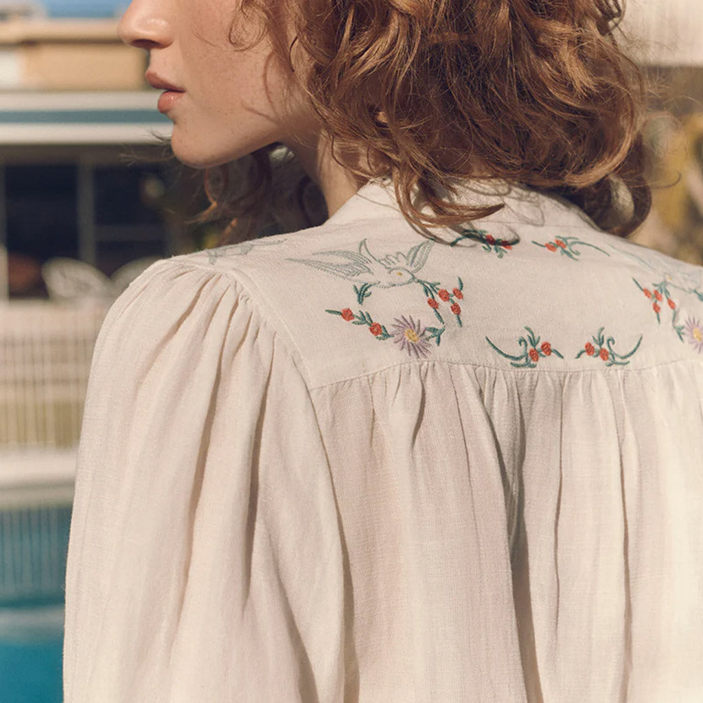 Marie Louise De Monterey - Bluebird Blouse - Ecru - Collector Store