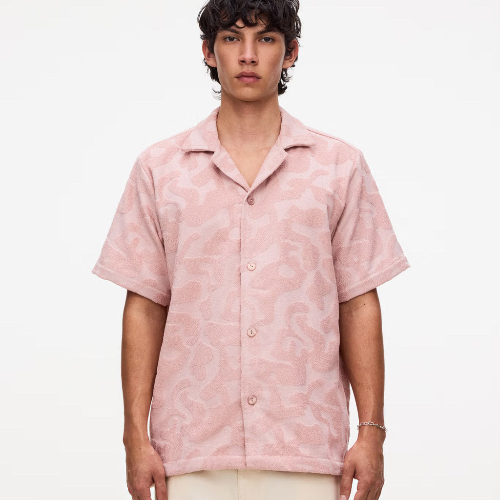 OAS Blush Puzzlotec Cuba Terry Shirt - Collector Store Sydney