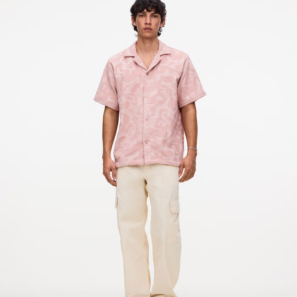 OAS Blush Puzzlotec Cuba Terry Shirt - Collector Store Sydney