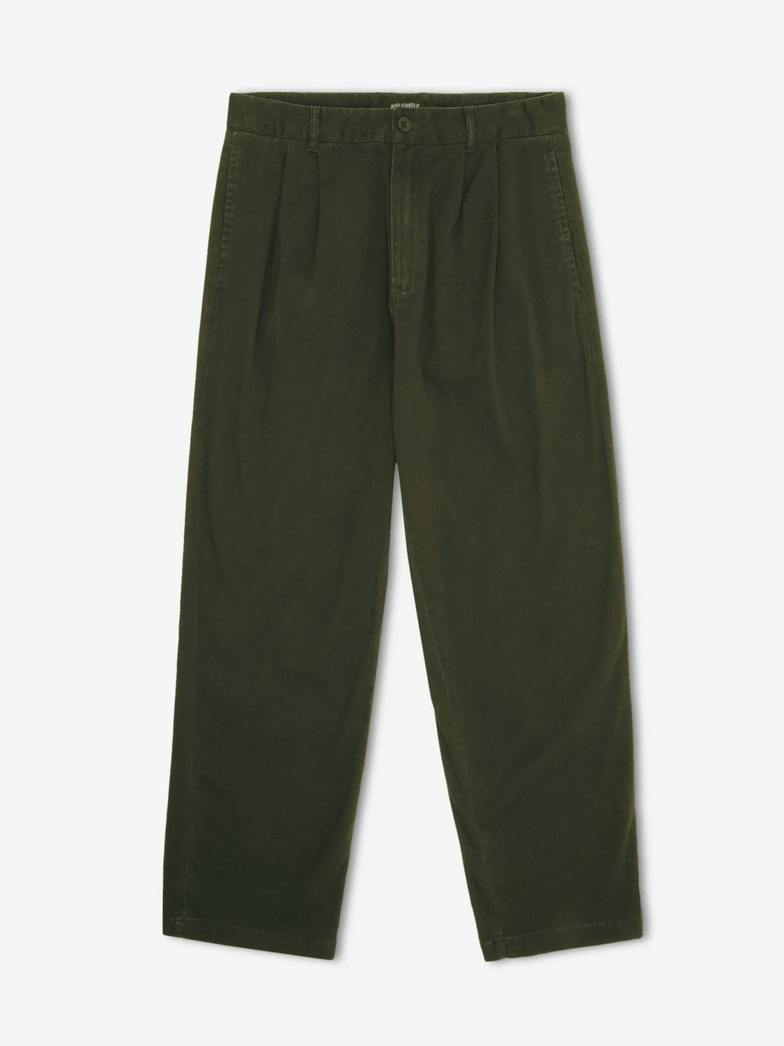 Mr Simple Brooklyn Pleated Pant - Dark Green