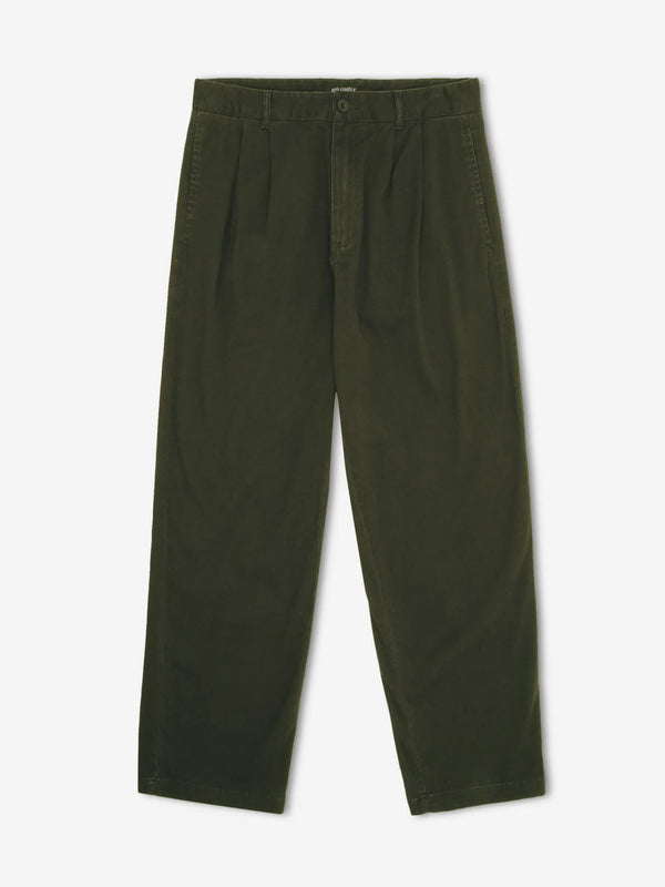 Mr Simple Brooklyn Pleated Pant - Dark Green