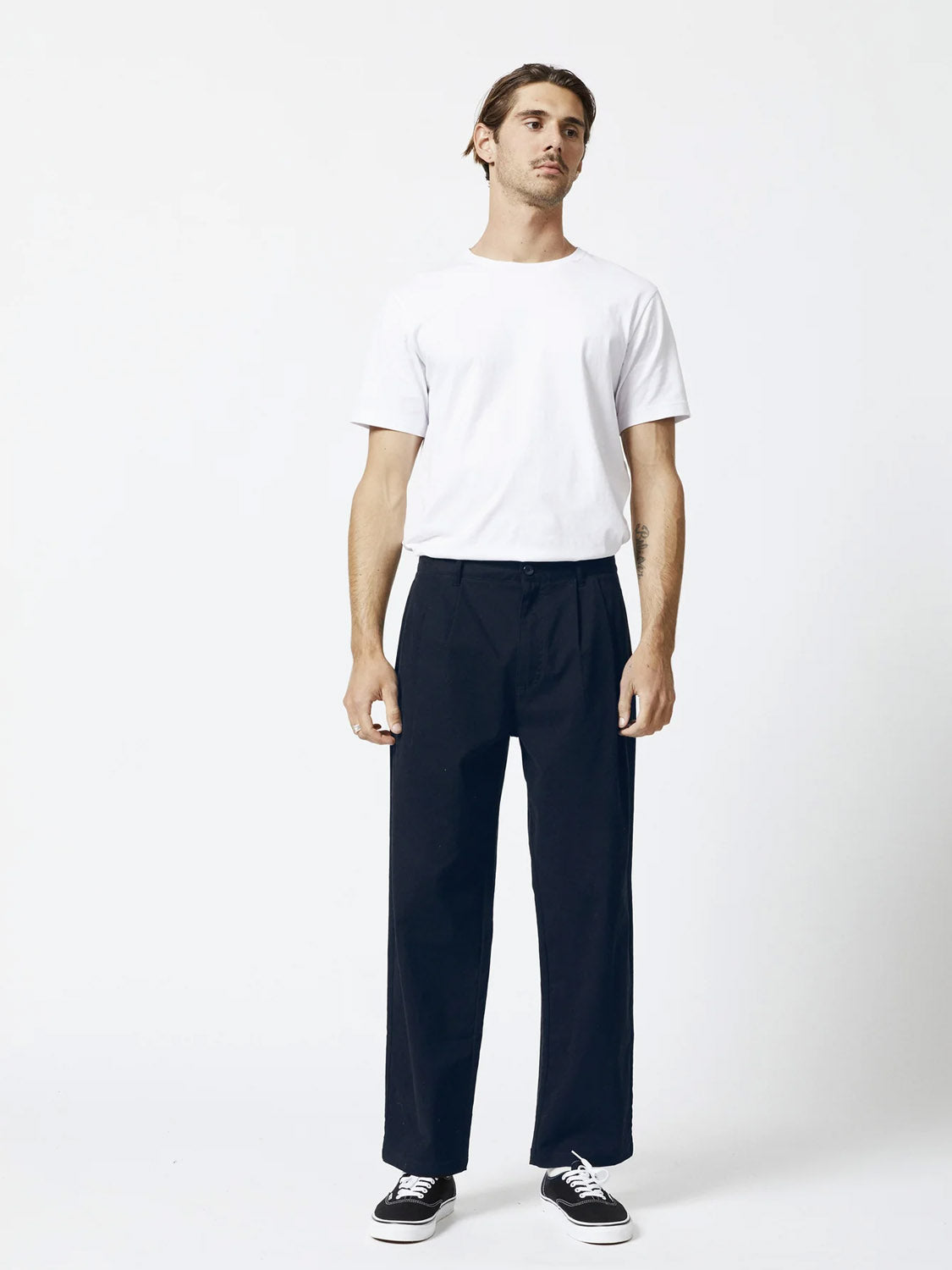 Mr Simple Brooklyn Pleated Pant - Navy