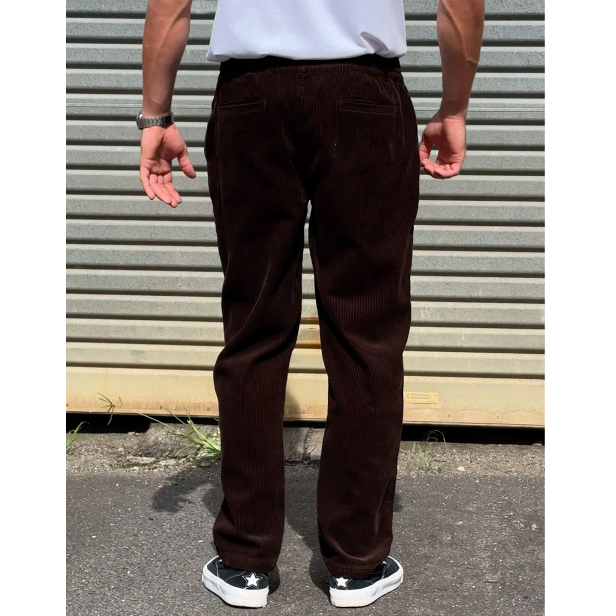 Mr Simple Burbank Elastic Cord Pant - Brown - Collector Store Sydney