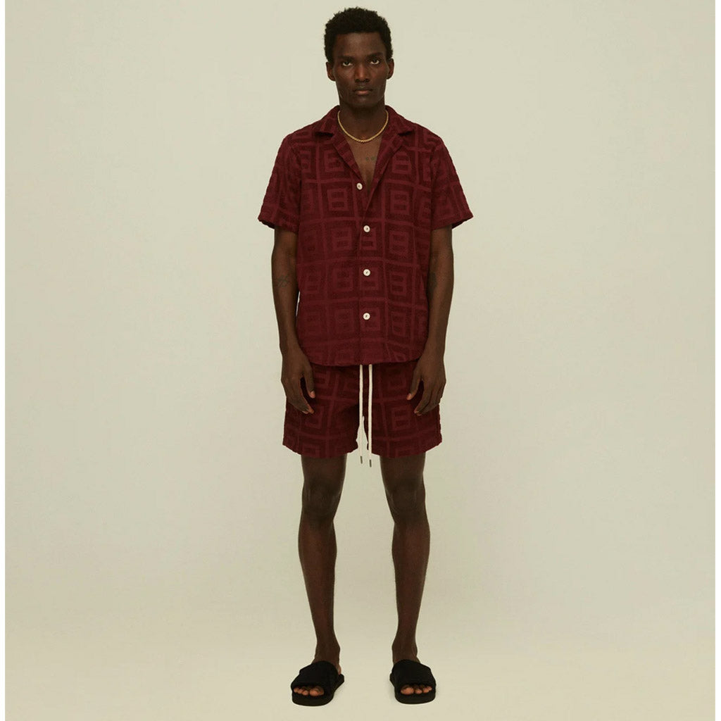 OAS TERRY SHIRT - Burgundy Terrrace Cuba - Collector Store